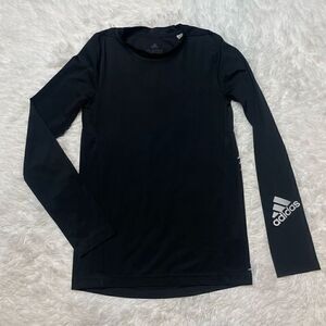 Adidas Aeroready Black Youth Shirt Size 13-14Y Long Sleeve Tshirt